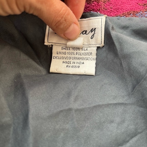 Vintage 100% Silk Stenay Beaded Dress - Picture 8 of 9